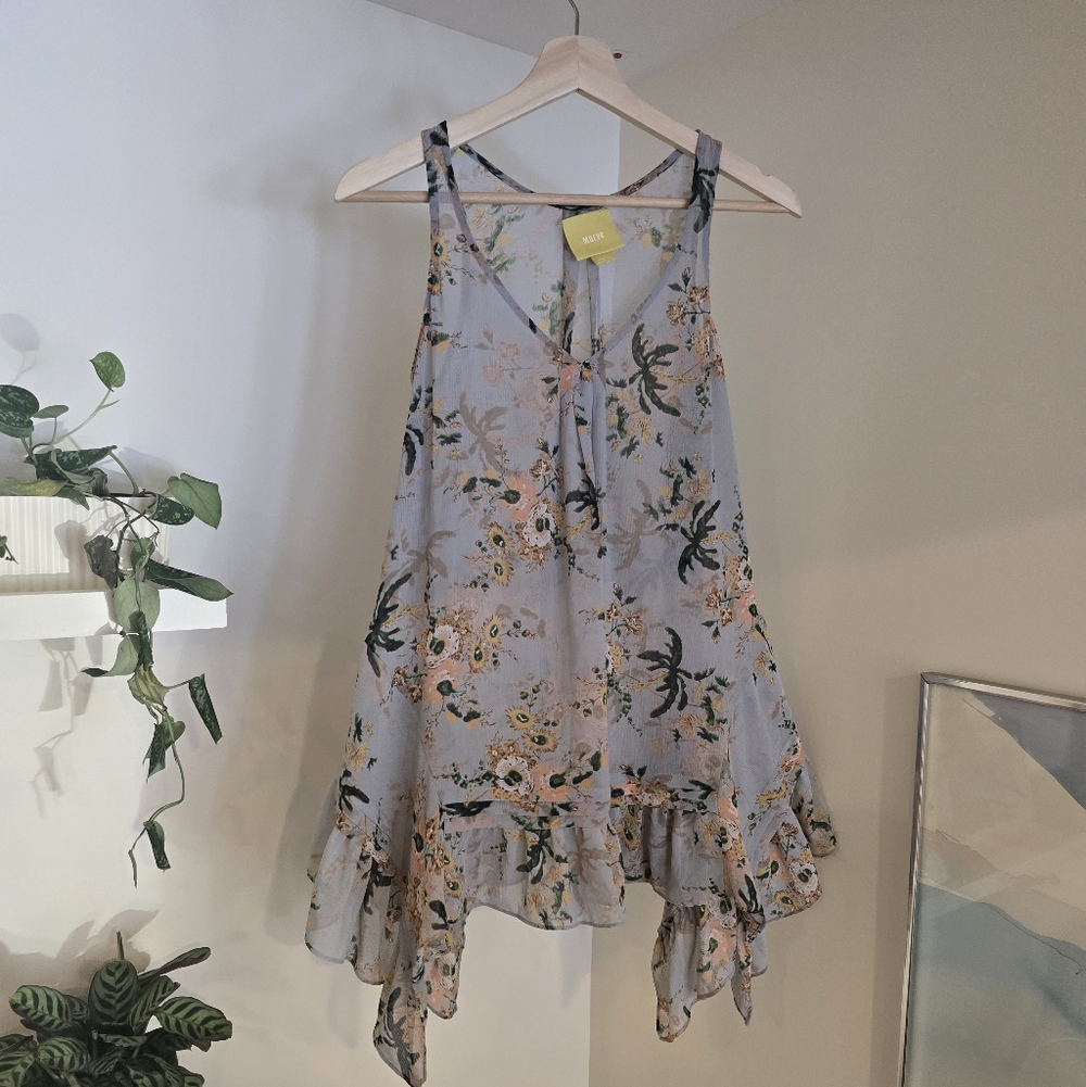 Maeve Sheer Floral Tank
